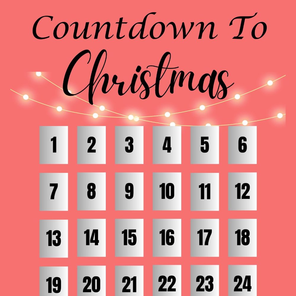 Countdown To Christmas Printable